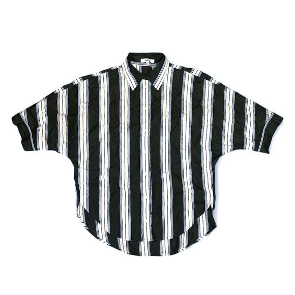 NWT Madewell Oversized Pleated-Sleeve Button-Up Shirt in Summit Green Size XS - Picture 6 of 10